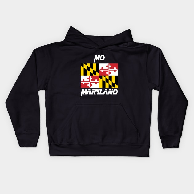 Maryland MD Kids Hoodie by Edy